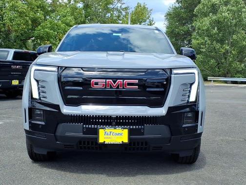 Thunderstorm Gray 2026 GMC Sierra EV Extended Range Elevation
