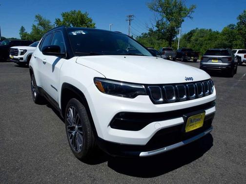 Bright White Clearcoat 2022 Jeep Compass Limited