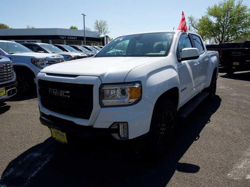 Summit White 2021 GMC Canyon Elevation