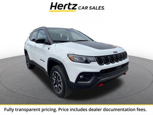 Bright White Clearcoat 2025 Jeep Compass Trailhawk