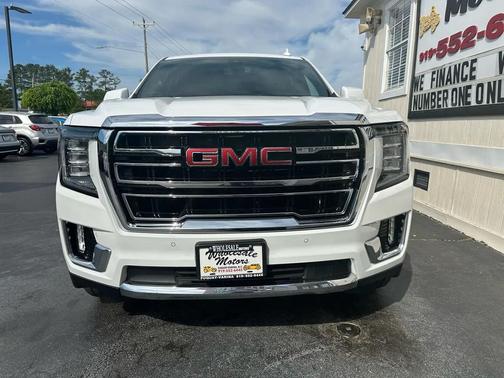 Summit White 2021 GMC Yukon SLT