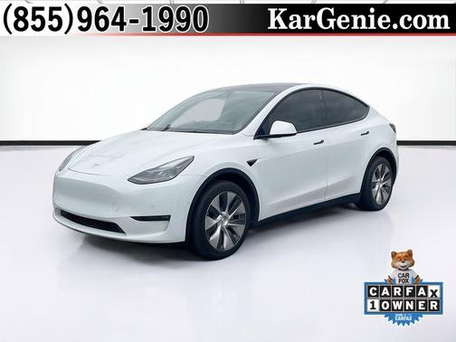 Pearl White Multi-Coat 2022 Tesla Model Y Long Range Dual Motor All-Wheel Drive