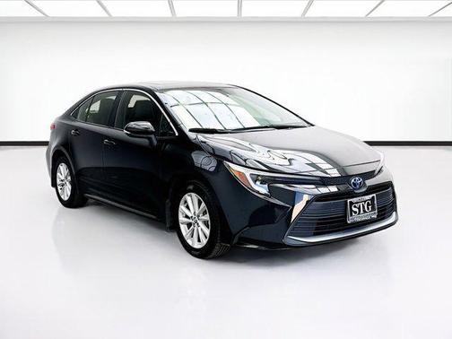 Midnight Black Metallic 2023 Toyota Corolla Hybrid XLE