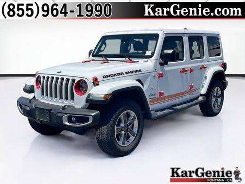 Bright White Clearcoat 2019 Jeep Wrangler Unlimited Sahara