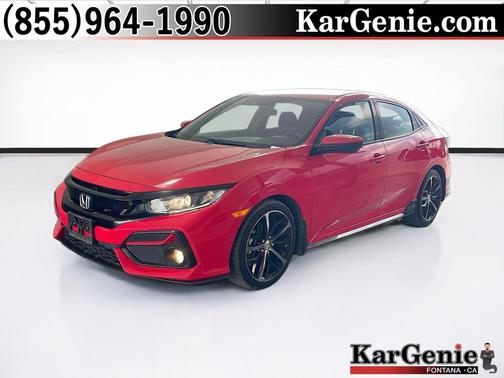 Red 2020 Honda Civic Sport