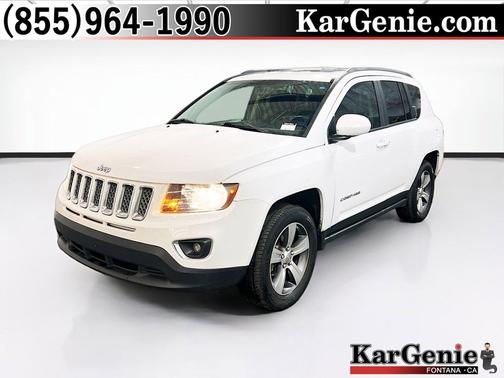 Bright White Clearcoat 2017 Jeep Compass High Altitude