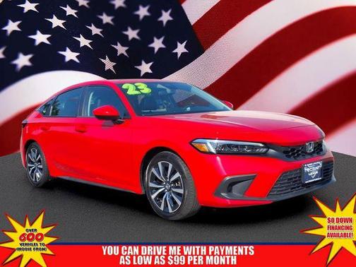Red 2023 Honda Civic EX-L