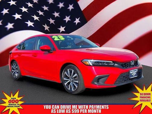 Red 2023 Honda Civic EX-L