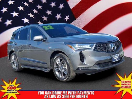 Gray 2022 Acura RDX A-Spec Package