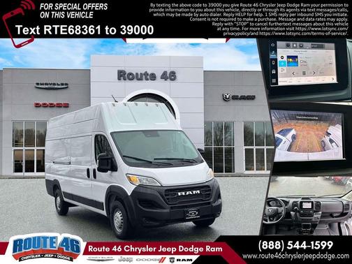 Bright White Clearcoat 2024 RAM ProMaster 3500 High Roof