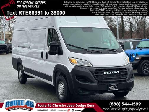 Bright White Clearcoat 2024 RAM ProMaster 3500 High Roof