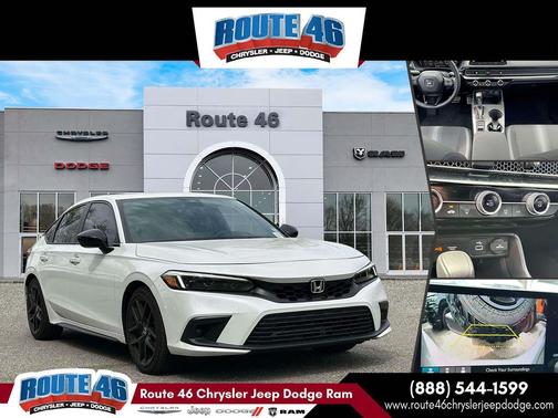 Platinum White Pearl 2024 Honda Civic Sport