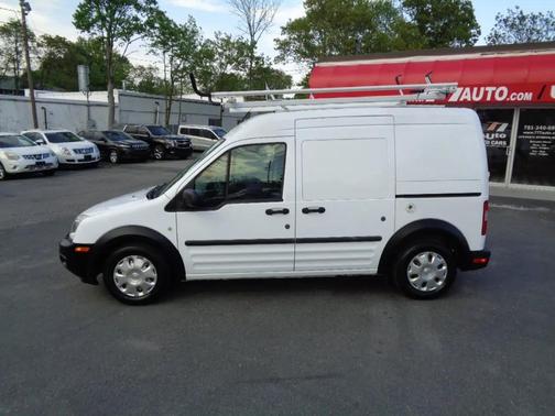 White 2013 Ford Transit Connect 114.6'' XL w/rear door privacy glass