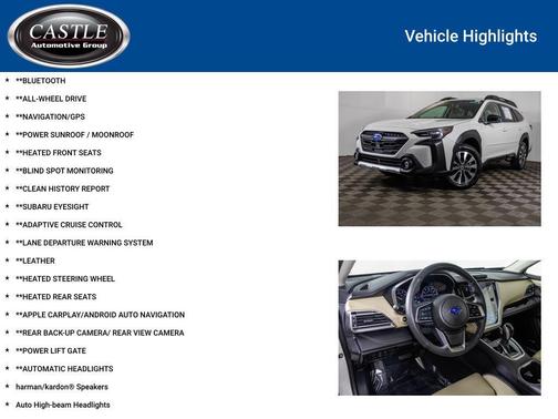 Crystal White Pearl 2025 Subaru Outback Limited