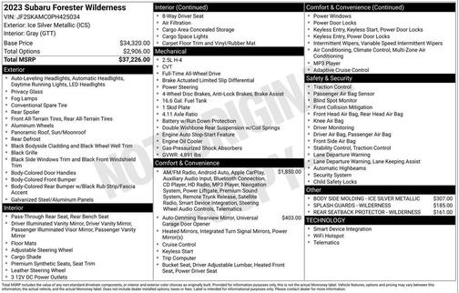 2023 Subaru Forester Wilderness
