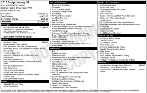 2016 Dodge Journey SE