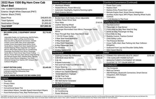 2022 RAM 1500 Big Horn/Lone Star