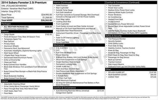 2014 Subaru Forester 2.5i Premium