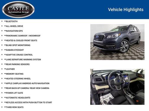 Magnetite Gray Metallic 2022 Subaru Ascent Touring 7-Passenger