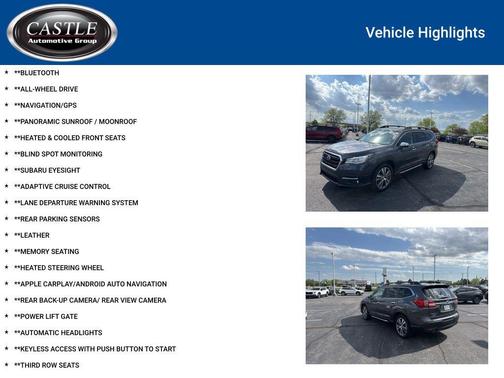 Magnetite Gray Metallic 2022 Subaru Ascent Touring 7-Passenger