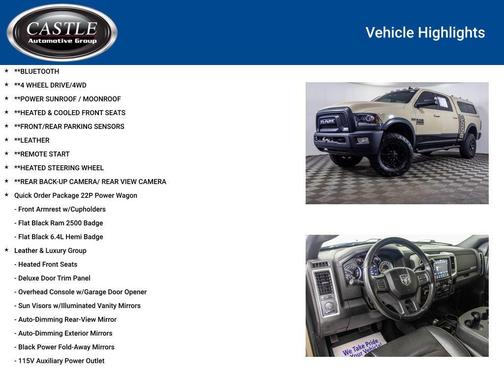 Mojave Sand Clearcoat 2018 RAM 2500 Power Wagon