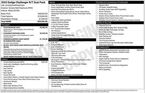 2023 Dodge Challenger R/T Scat Pack