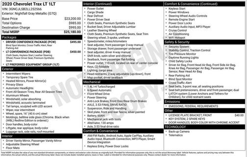 2020 Chevrolet Trax LT