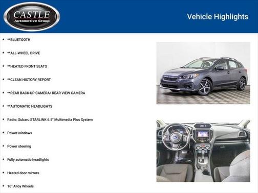 2019 Subaru Impreza 2.0i Premium