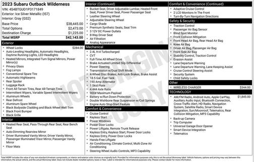 2023 Subaru Outback Wilderness