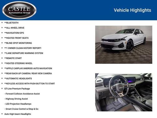 Glacial White Pearl 2023 Kia K5 GT-Line