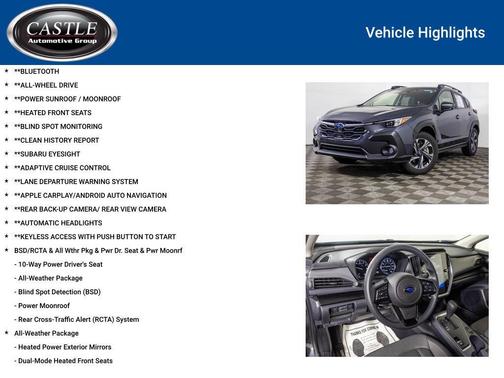 Magnetite Gray Metallic/Crystal Black Silica 2025 Subaru Crosstrek Premium