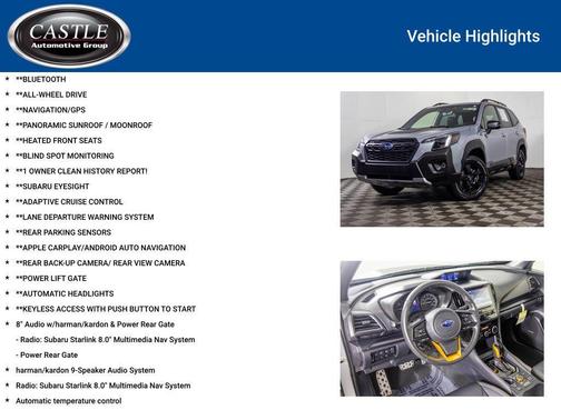 Ice Silver Metallic 2023 Subaru Forester Wilderness