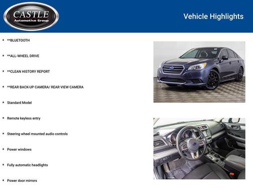 2017 Subaru Legacy Base