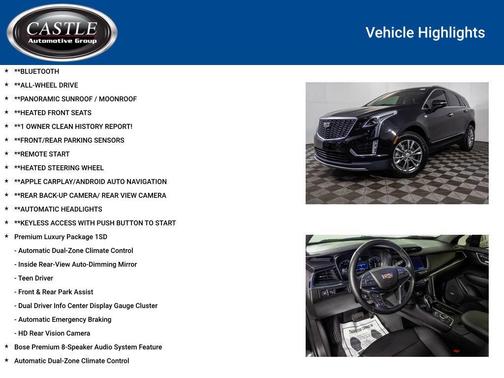 Stellar Black Metallic 2020 Cadillac XT5 Premium Luxury