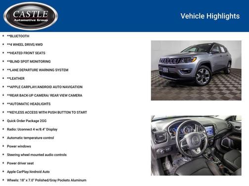 Billet Silver Metallic Clearcoat 2021 Jeep Compass Limited