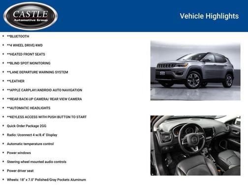 Billet Silver Metallic Clearcoat 2021 Jeep Compass Limited