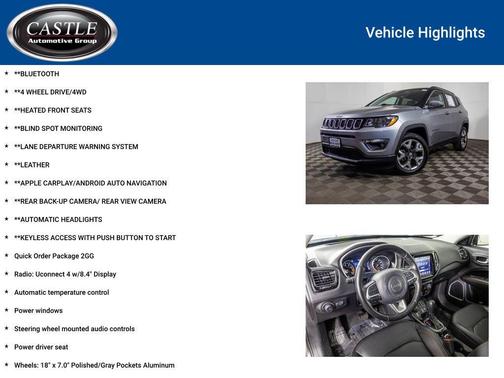 Billet Silver Metallic Clearcoat 2021 Jeep Compass Limited