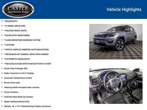 Billet Silver Metallic Clearcoat 2021 Jeep Compass Limited
