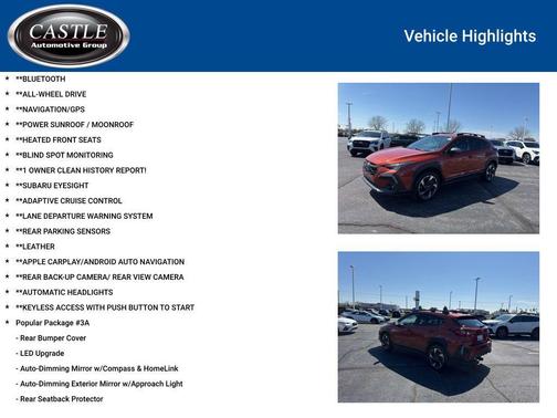 Sun Blaze Pearl 2024 Subaru Crosstrek Limited