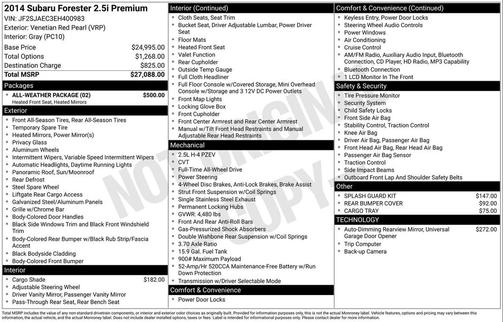 2014 Subaru Forester 2.5i Premium