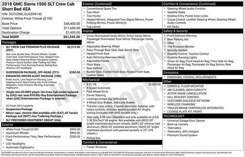 2018 GMC Sierra 1500 SLT