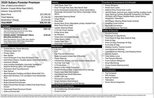 2020 Subaru Forester Premium