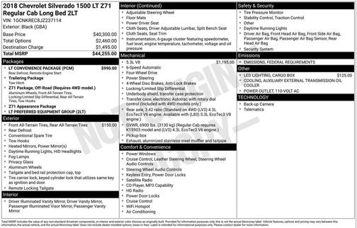 2018 Chevrolet Silverado 1500 2LT