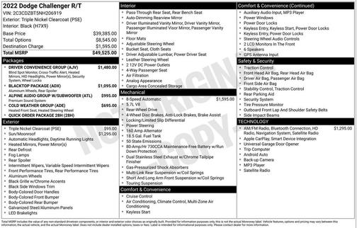 2022 Dodge Challenger R/T