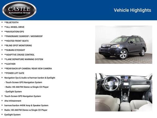 2015 Subaru Forester 2.5i Limited