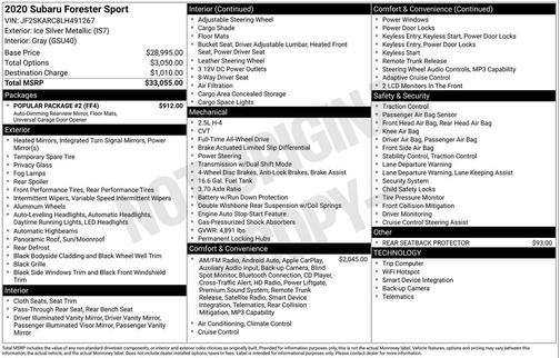 2020 Subaru Forester Sport