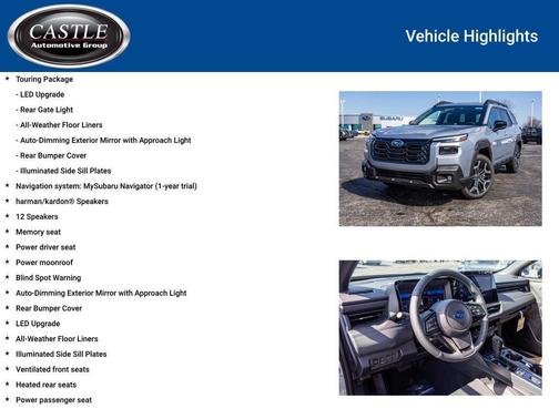 Ice Silver Metallic 2026 Subaru Outback Touring XT