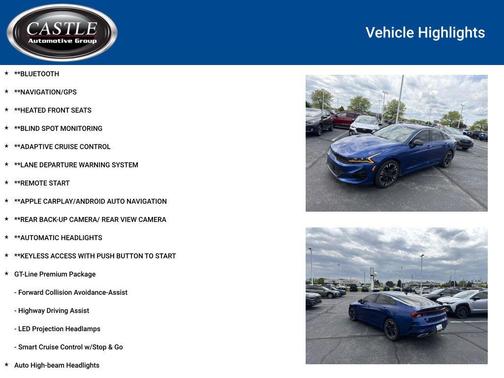 Sapphire Blue 2024 Kia K5 GT-Line