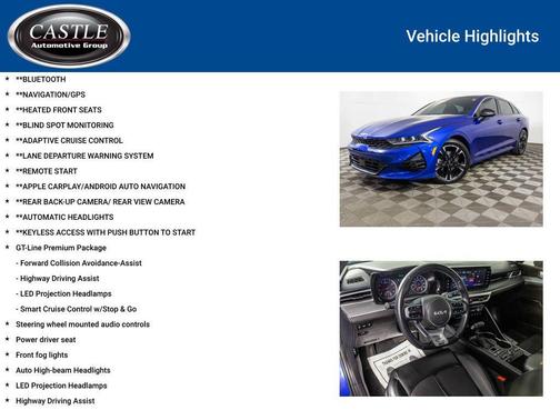 Sapphire Blue 2024 Kia K5 GT-Line