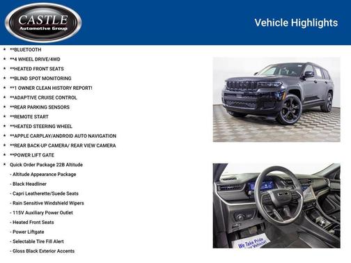 Diamond Black Crystal Pearlcoat 2023 Jeep Grand Cherokee L Altitude